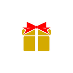 Gift box icon sign for mobile concept and web design