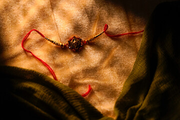 Indian festival: Raksha Bandhan. A traditional Indian wrist band.