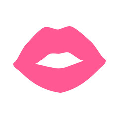 Pink Mouth icon design, Vector illustration, Eps10 