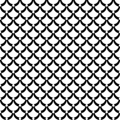 Fish Scale Motif in Seamless Geometric Pattern. © troyka