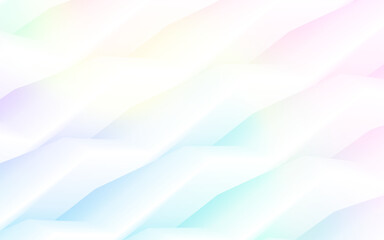 Pastel 3d wave background design, Vector illustration, Eps10 