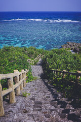 Fototapeta premium 沖縄県の離島宮古島 イムギャーマリンガーデン 日本の絶景