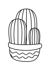Cactus Coloring Pages Preschool Education 