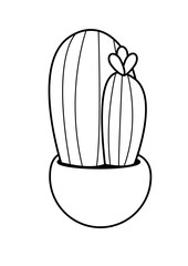 Cactus Coloring Pages Preschool Education 
