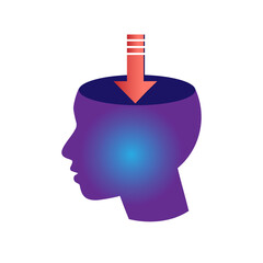 Productivity vector illustration. Mind. Arrowhead. Effective time management elements for your design. Planning tasks, activities, schedules, working time, people at work. Medicine, education