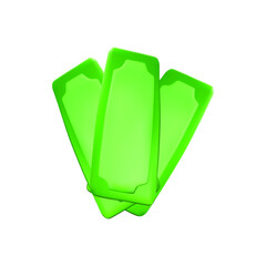 3d note vector illustration isolated on white background.