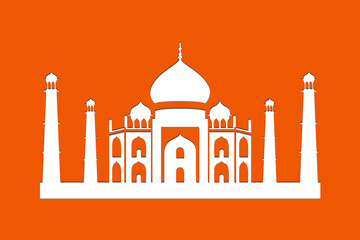 taj mahal vector illustration