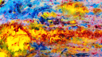 abstract painting of bright colors