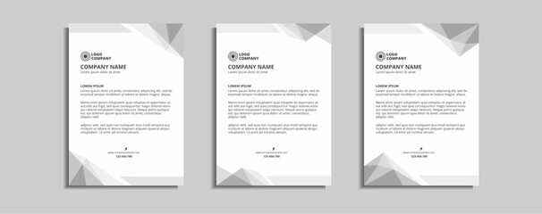 modern corporate letterhead template design