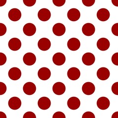 Seamless vector pattern with brown polka dots on white background. For cards, invitations, wedding or baby shower albums, backgrounds, arts and scrapbooks
