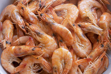 fried fresh shrimps