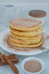 cinnamon pancakes for breakfast