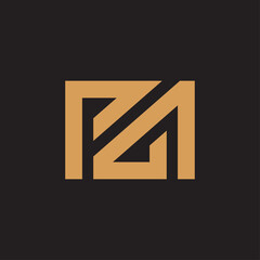 Inital PA or AP logo icon design, geometric monogram logo vector