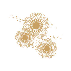 icon  Line Art　Simple Line　アイコン　線画　ボタニカル