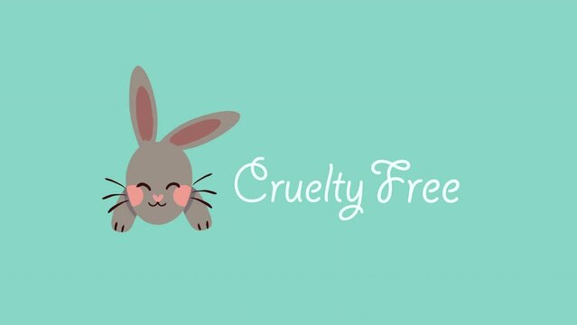 cruelty free lettering animation