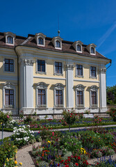 The 18th century Baroque Residenzschloss Ludwigsburg, inspired by Versailles Palace. View of the...