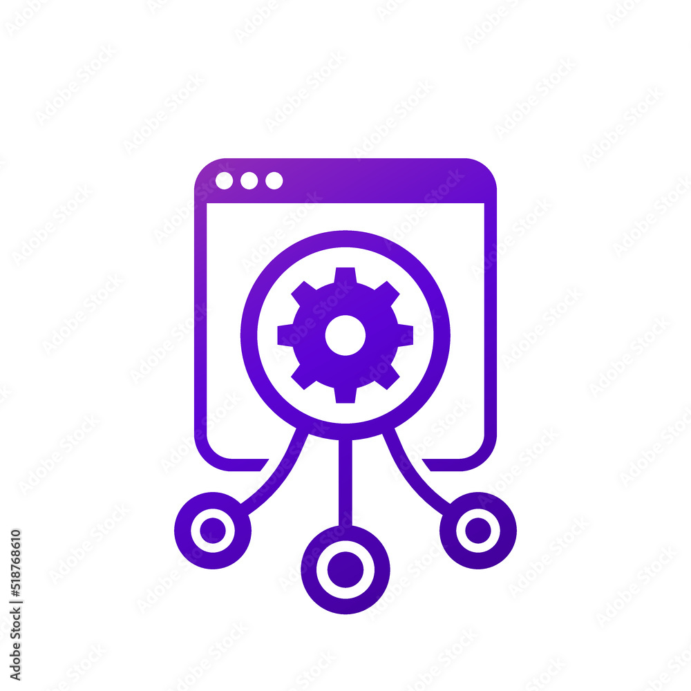 Poster load testing icon, performance test