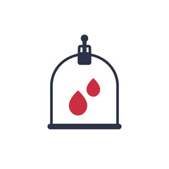 Hijama cupping therapy icon on white