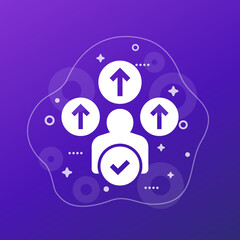 personal growth and self-improvement vector icon