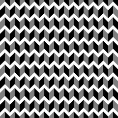 Herringbone motif. Zigzag weaving lines. Jagged stripes. Seamless surface pattern design with rhombuses blocks tessellation ornament. Mosaic parquet wallpaper. Digital paper, page fills, print. Vector