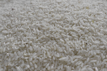 Rice as a source of carbohydrates for some parts of the country in Asia. Copy space for your text, top view. Natural food high in protein
