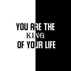 Quote on black and white background