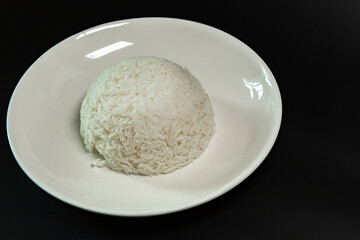 Fototapeta na wymiar Fragrant jasmine rice cooked
