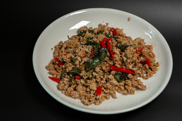 Stir Fried Basil with Minced Pork