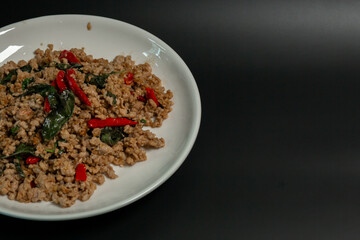 Stir Fried Basil with Minced Pork