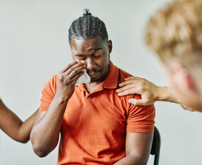 psychotherapy meeting woman support group mantherapy psychology patient psychologist sad emtion...