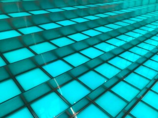 abstract background of blue cubes