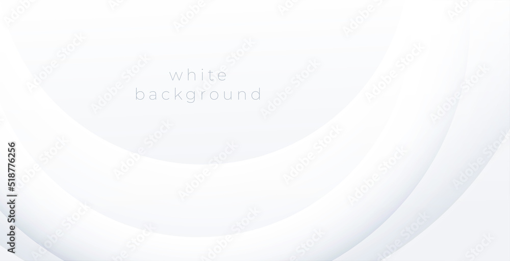 Wall mural abstract white background with curve lines