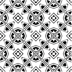 Abstract background with black and white pattern. Unique geometric vector swatch. Perfect for site backdrop, wrapping paper, wallpaper, textile and surface design. 