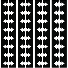 Abstract background with black and white pattern. Unique geometric vector swatch. Perfect for site backdrop, wrapping paper, wallpaper, textile and surface design. 