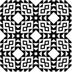 Abstract background with black and white pattern. Unique geometric vector swatch. Perfect for site backdrop, wrapping paper, wallpaper, textile and surface design. 