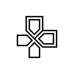 Play Icon, Game Icon Sign Vector Isolated on White Artboard