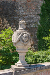 Obraz premium Sculptural composition at the entrance to the upper castle Nitra grad