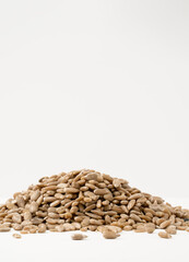 close up of organic natural sunflower hearts