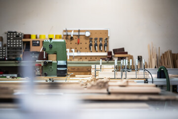 equipment of carpentry workshop