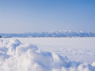 Fototapeta na wymiar 北海道の雪景色