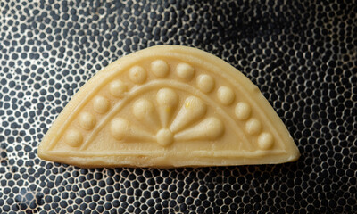 Sandesh or shondesh is a dessert, originating from the Bengal, India, created with milk and sugar