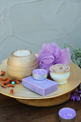 Organic natural soap, spa handmade artisan cosmetics