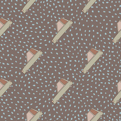 Doodle cars seamless pattern. Transport wallpaper. Kids automobile background.