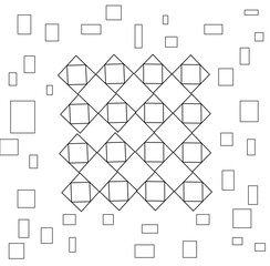 Background wallpaper and seamless artwork illustration texture of vector graphic line square design isolated flat trendy design for cotton beautiful pattern colorful fabric paper craft and sheep