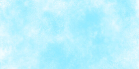 White and blue mixed watercolor painted leaks and scratched effects blue background, Cloudy watercolor shades shinny and fresh blue sky background, Beautiful and cloudy blue paper texture background.
