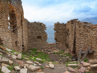 Obraz premium Ruins of medieval Goor village, Dagestan, Russia