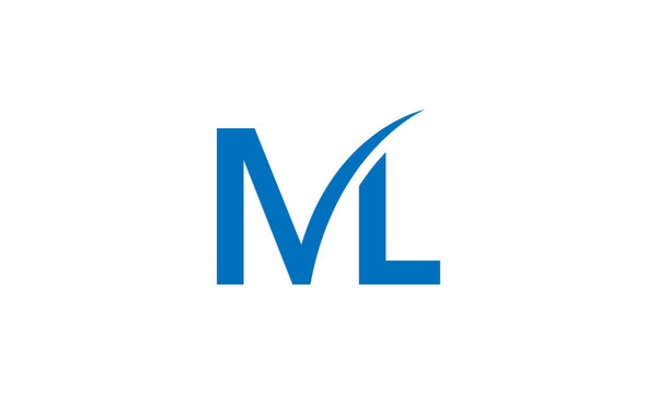 Abstract letter ML logo
