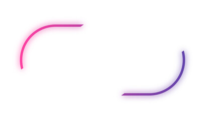 glowing corner frame
