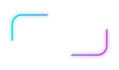 glowing corner frame
