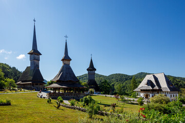 Fototapeta na wymiar The Barsana Monastery in the Maramures in Romania